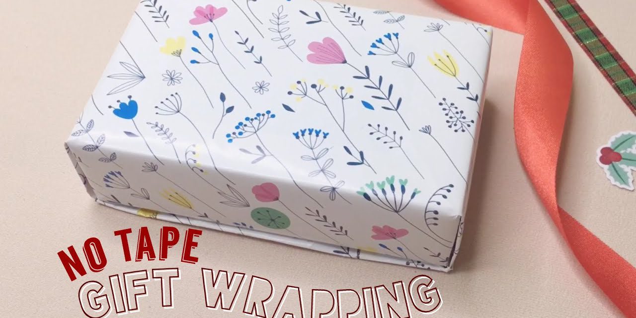 DIY Gift Wrapping for Valentine (No Tape) วิธีห่อของขวัญวันวาเลนไทน์แบบง่ายๆ ไม่ต้องใช้เทป