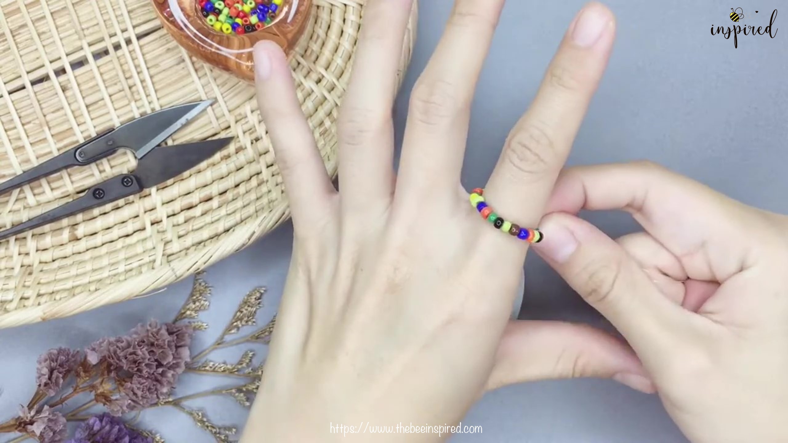 DIY Beaded Ring-1-3