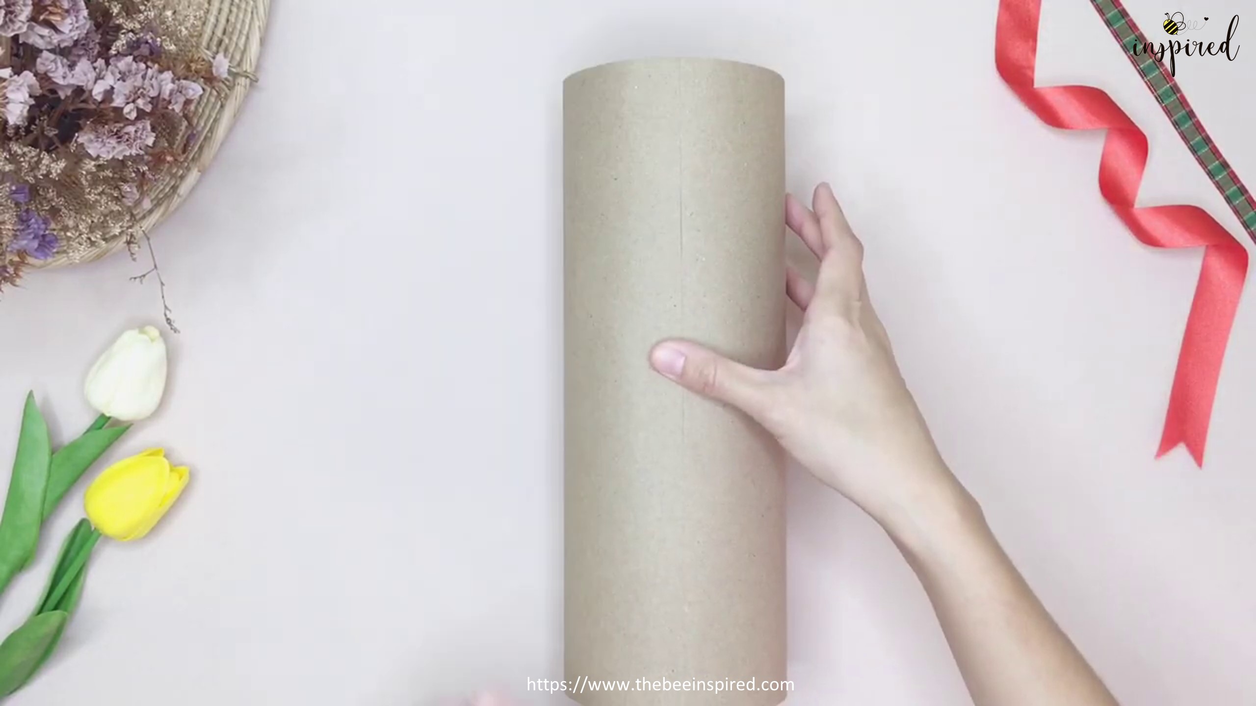 DIY Cylinder Gift Wrapping for Valentine_5