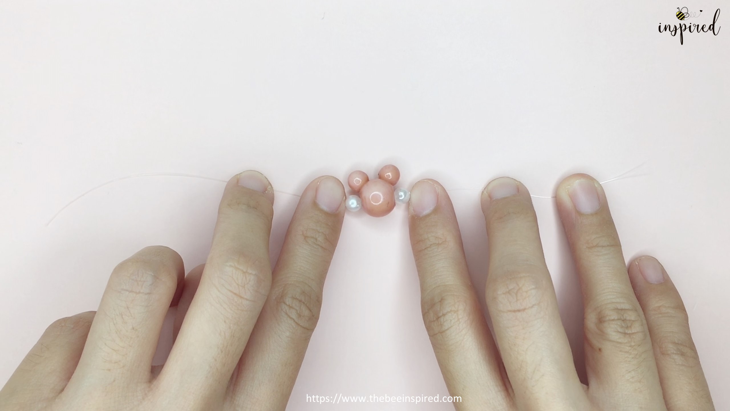 วิธีทำแหวนลูกปัดมิกกี้เมาส์ง่ายๆ สไตล์เกาหลี - How to Make Mickey Mouse Beaded Ring_4