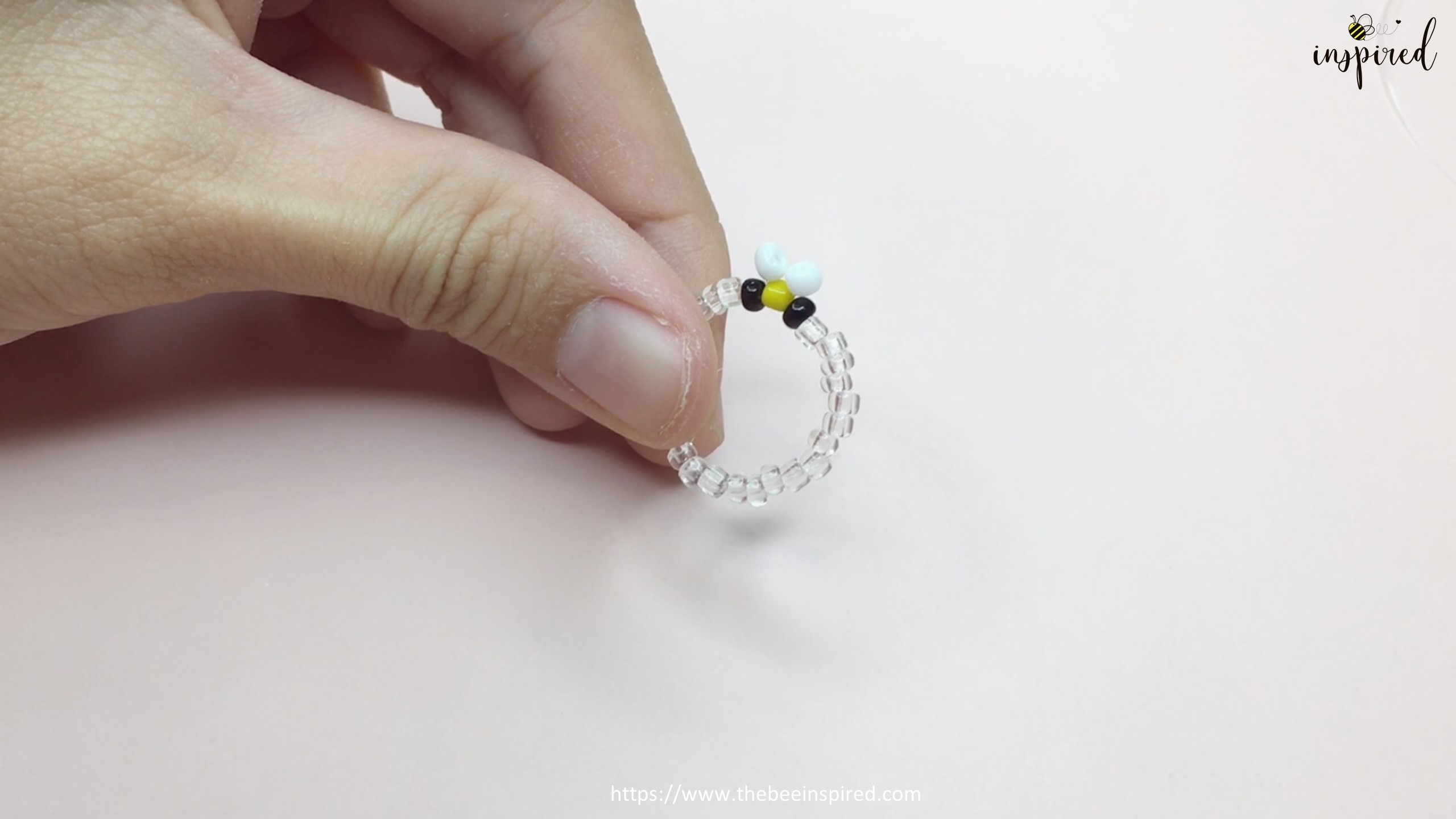 How to Make Bee Beaded Ring_14