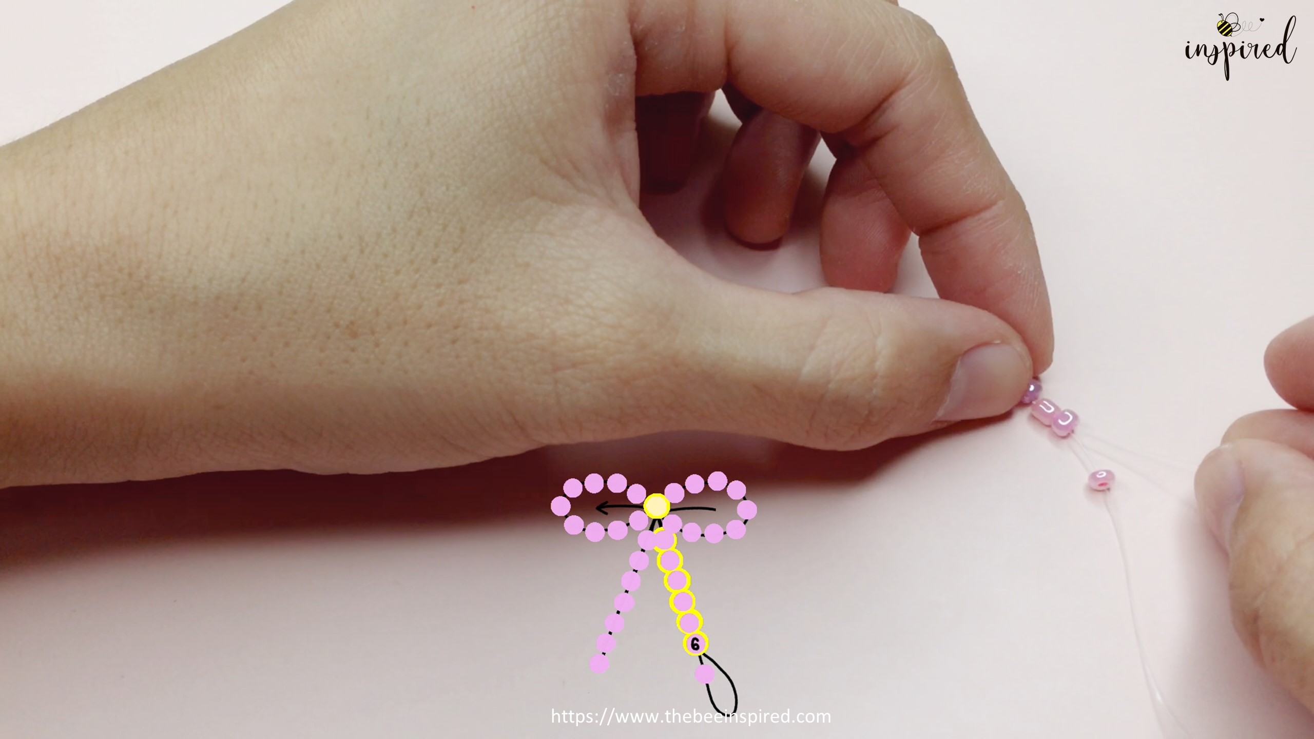 How to Make Bowknot Ribbon Beaded Ring_12