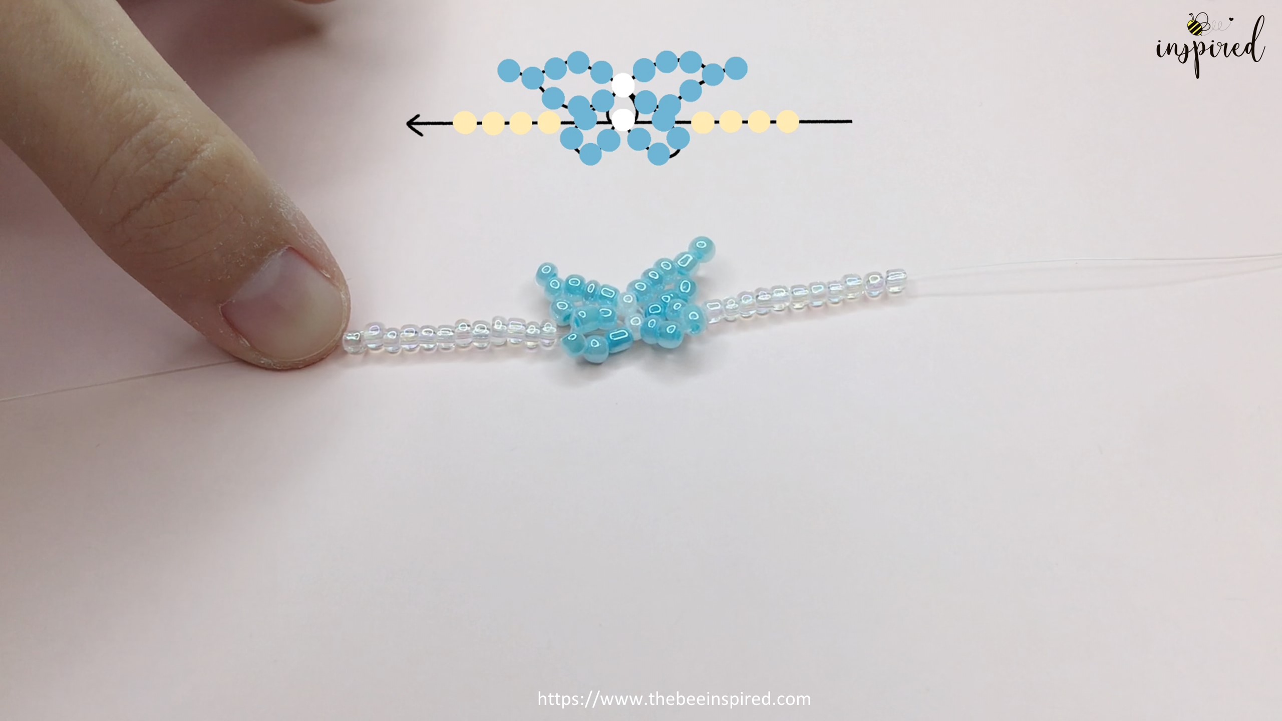 How to Make Butterfly Beaded Ring_35