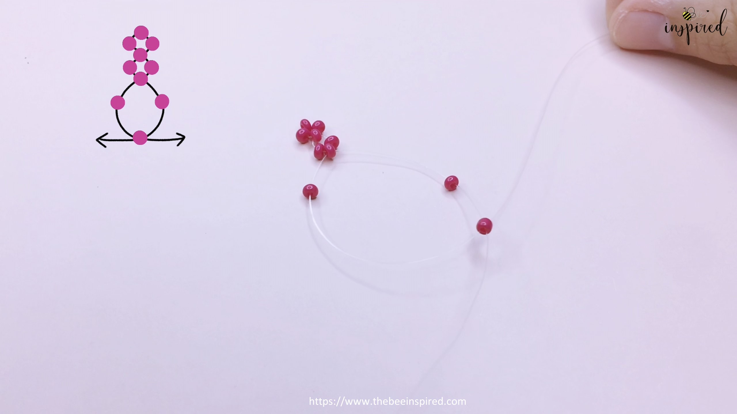 How to Make Cherry Beaded Ring_12