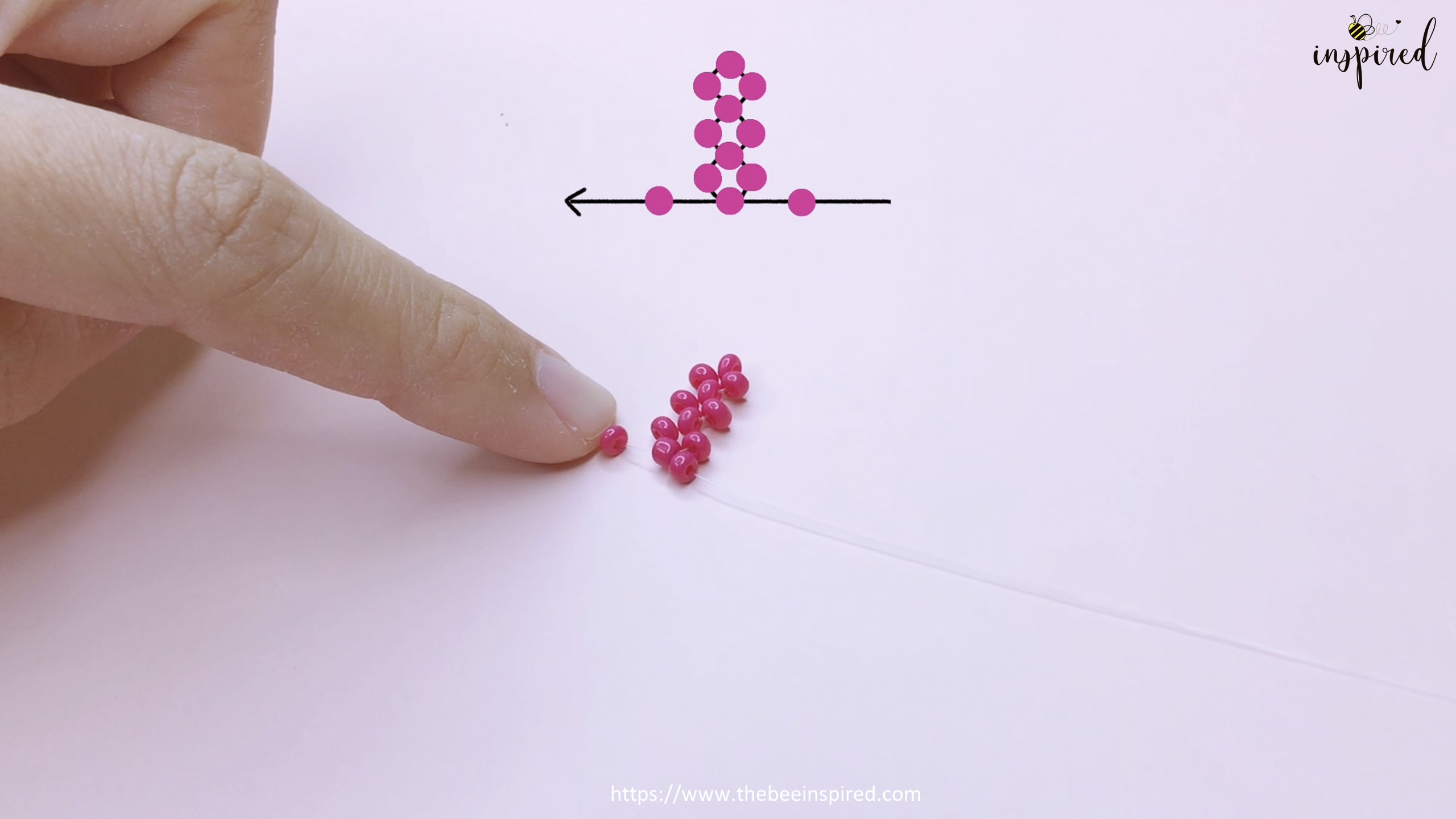 How to Make Cherry Beaded Ring_15