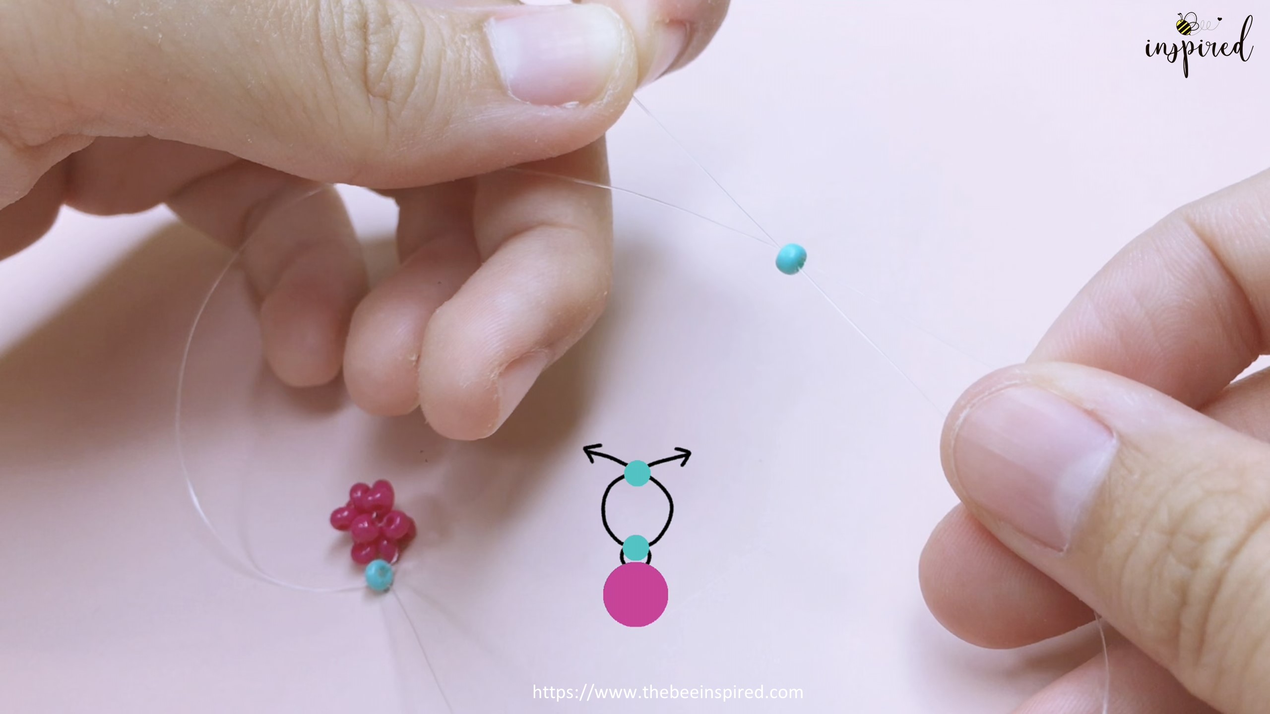 How to Make Cherry Beaded Ring_20