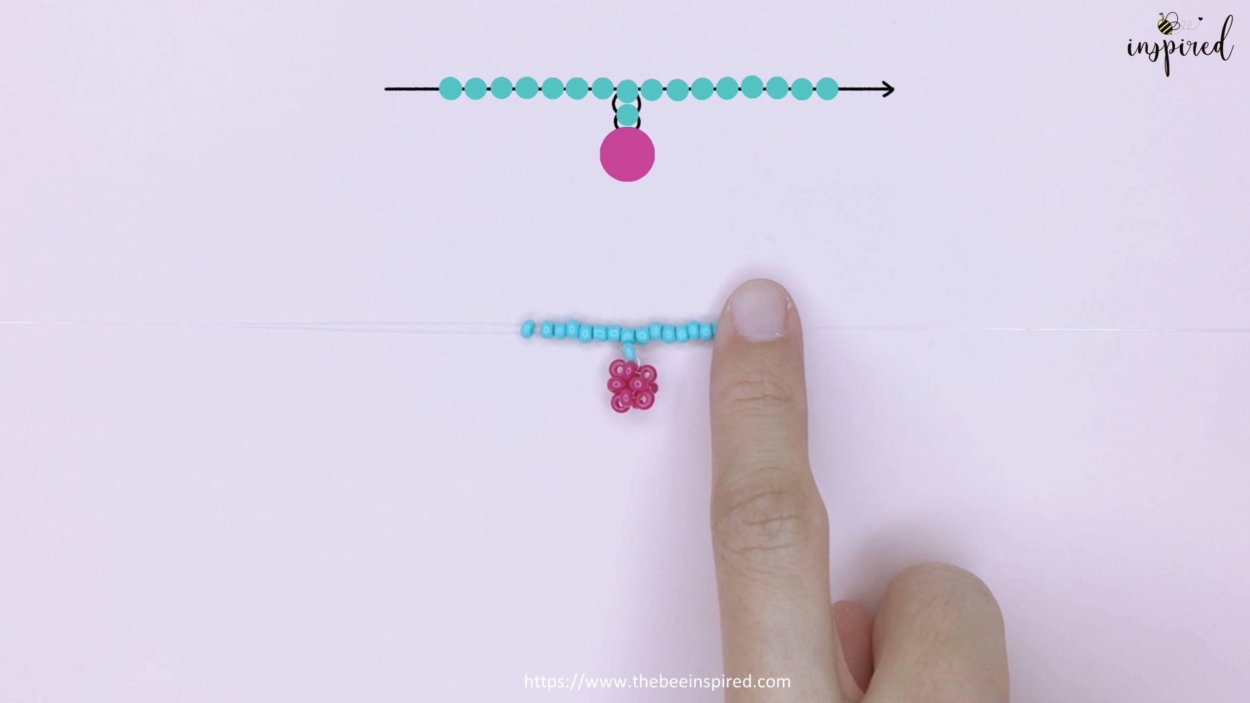 How to Make Cherry Beaded Ring_22