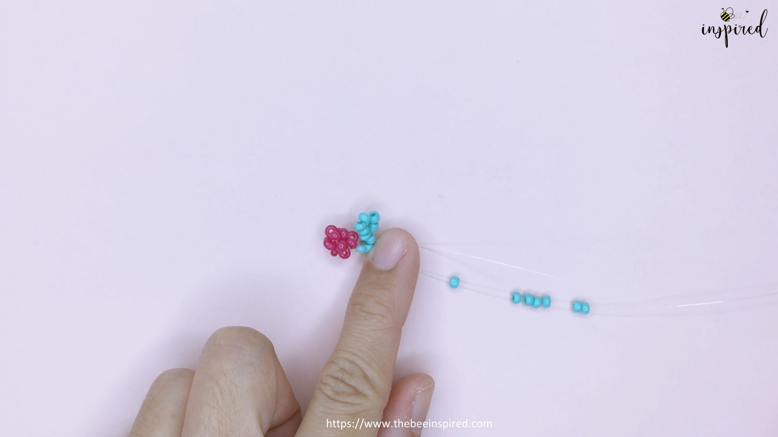 How to Make Cherry Beaded Ring_24