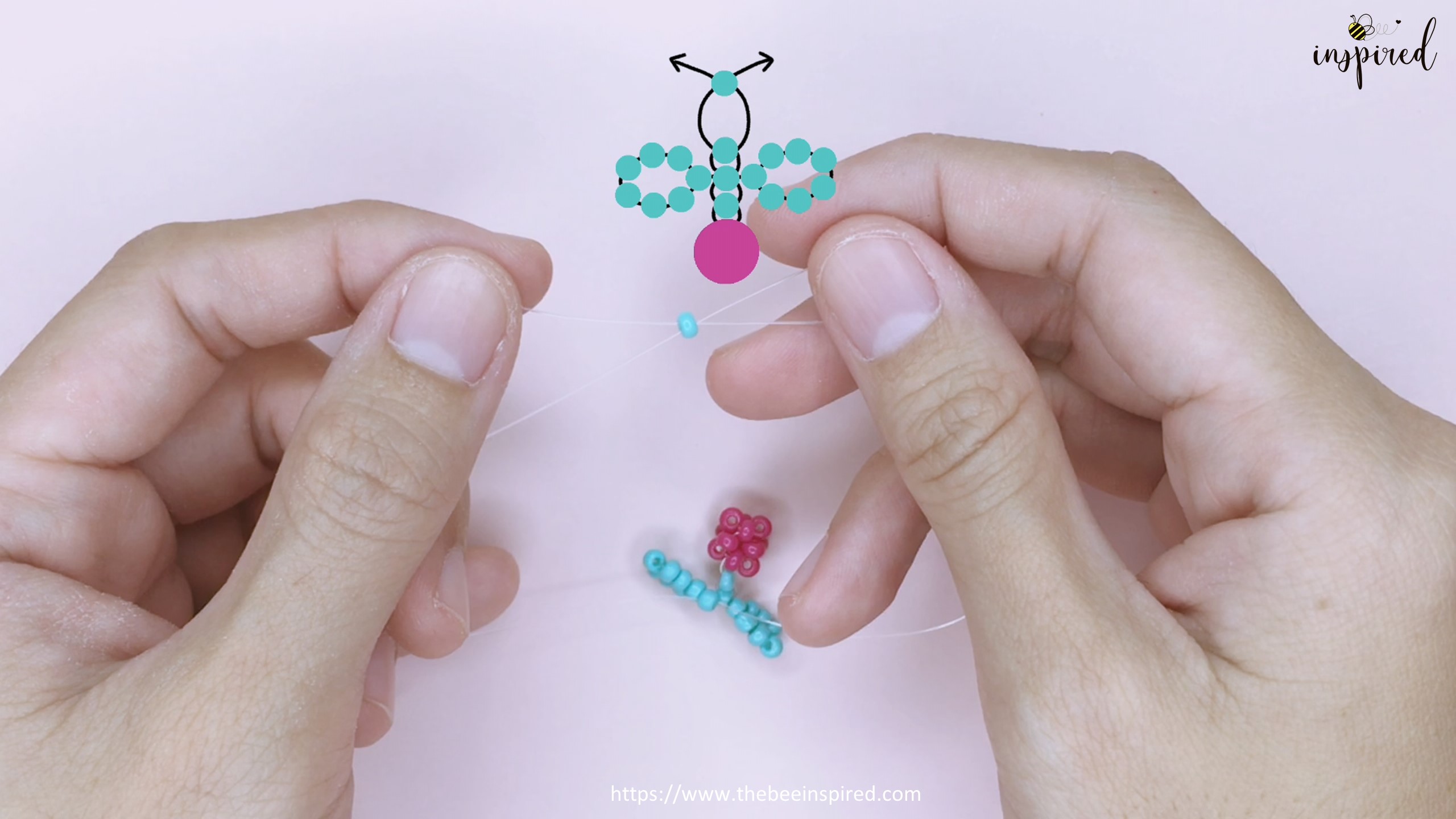 How to Make Cherry Beaded Ring_28