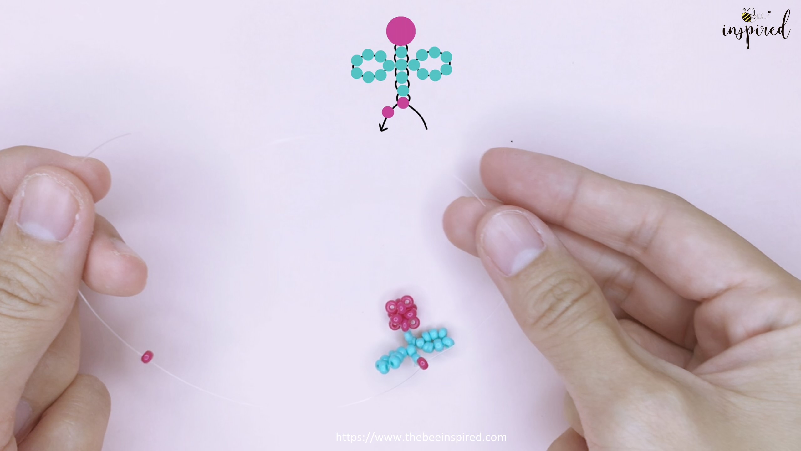 How to Make Cherry Beaded Ring_30