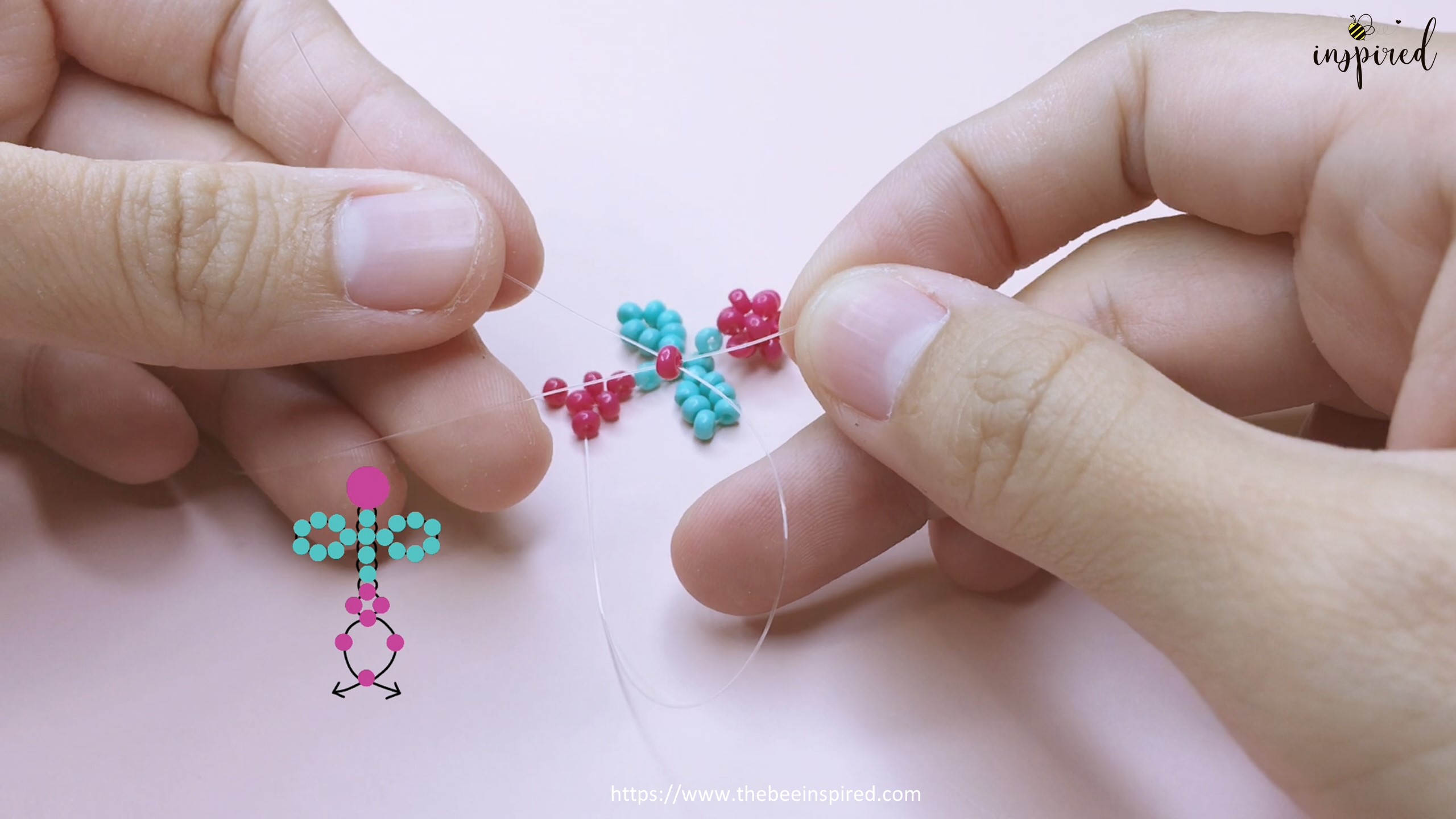 How to Make Cherry Beaded Ring_36