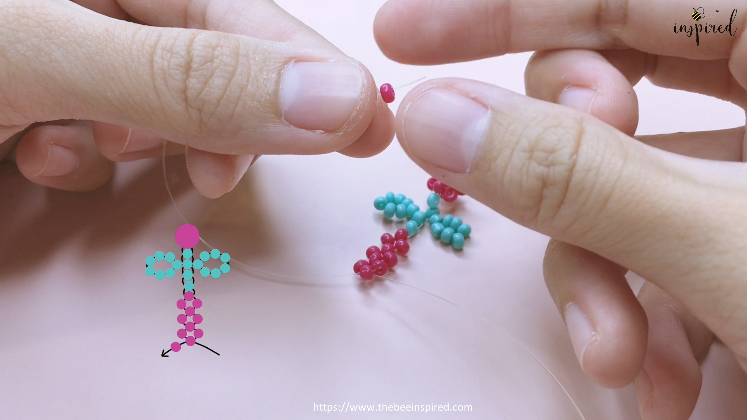 How to Make Cherry Beaded Ring_40