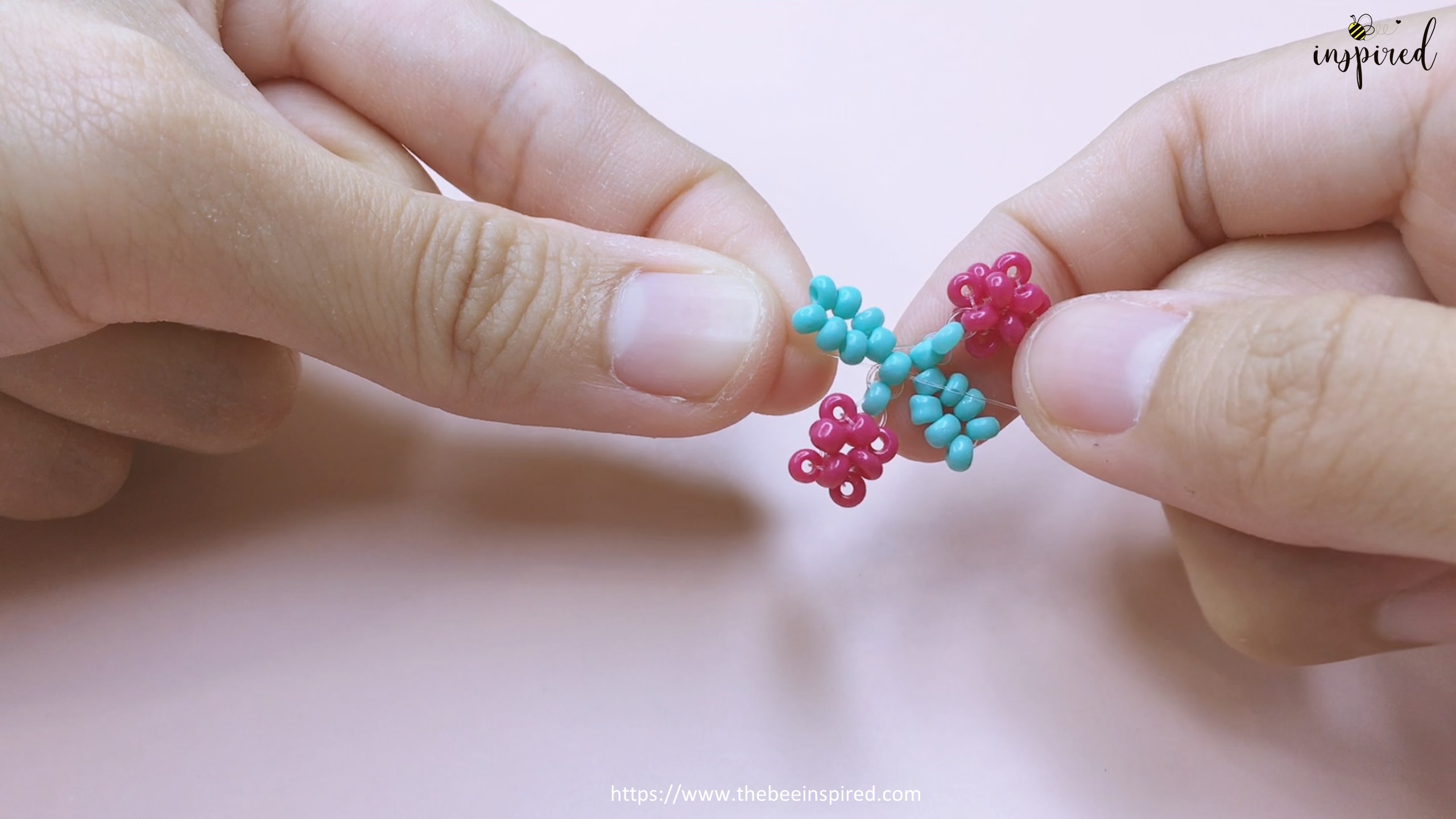 How to Make Cherry Beaded Ring_47