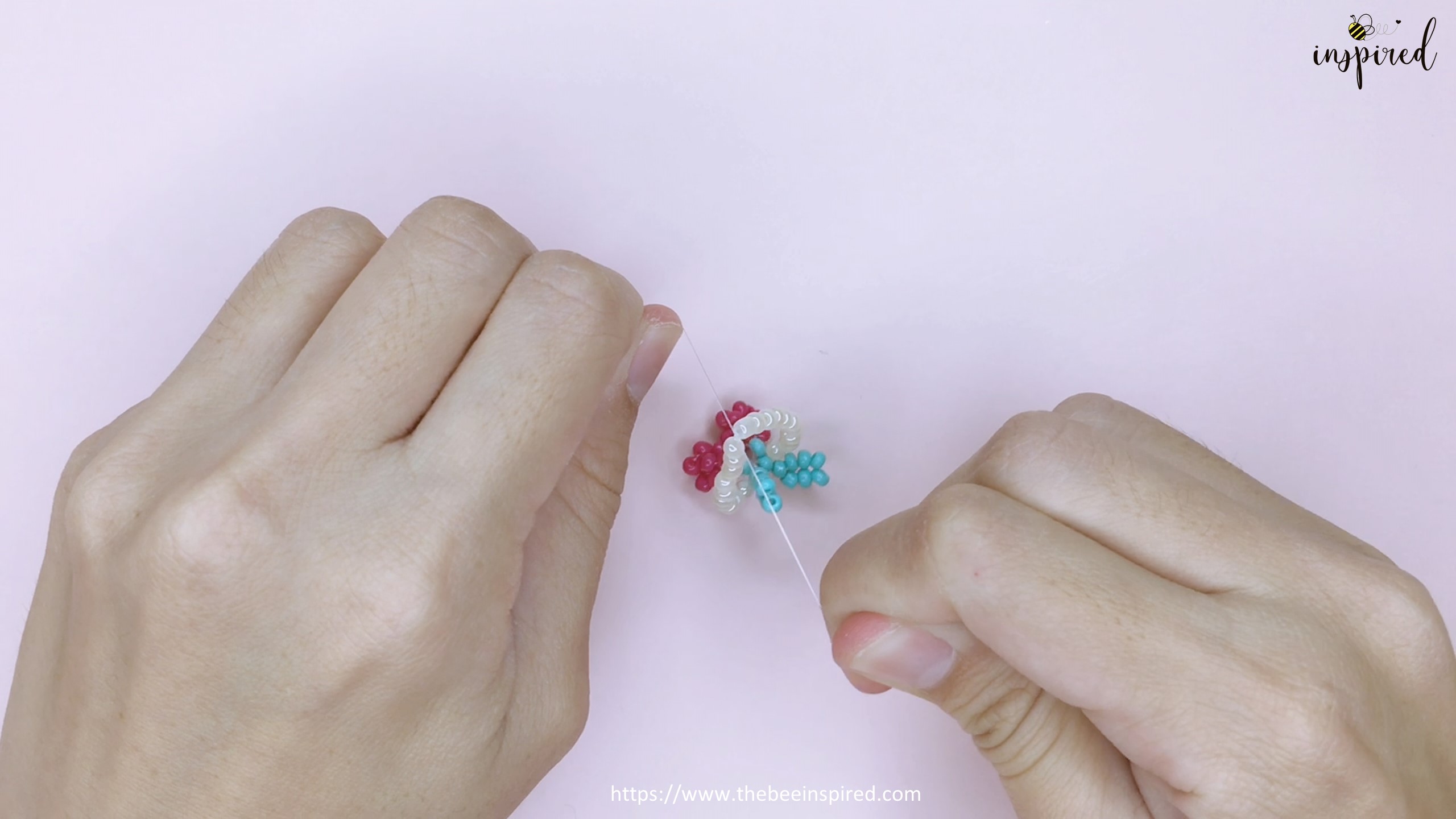 How to Make Cherry Beaded Ring_50