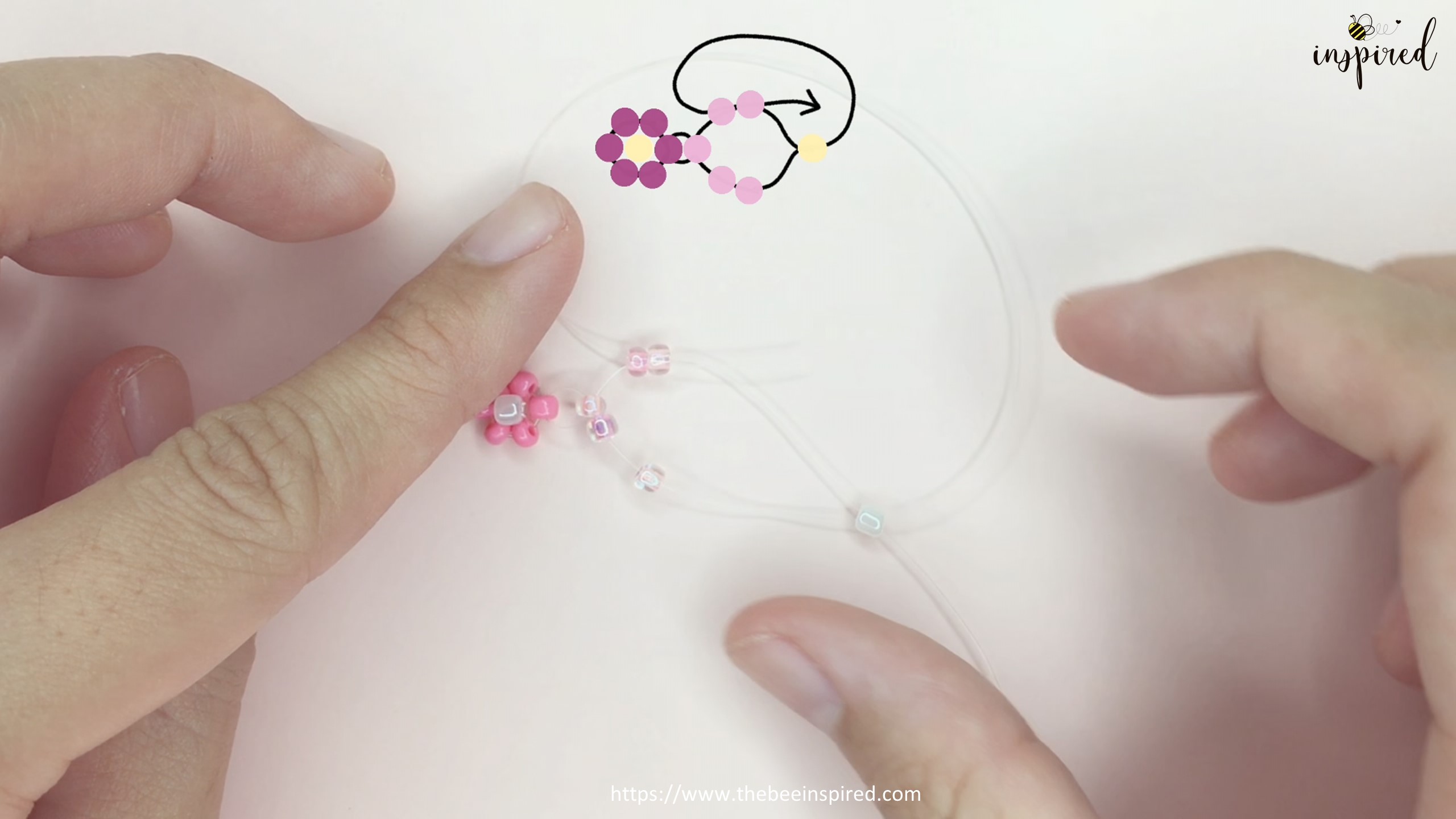 How to Make Daisy Flower Beaded Ring_14