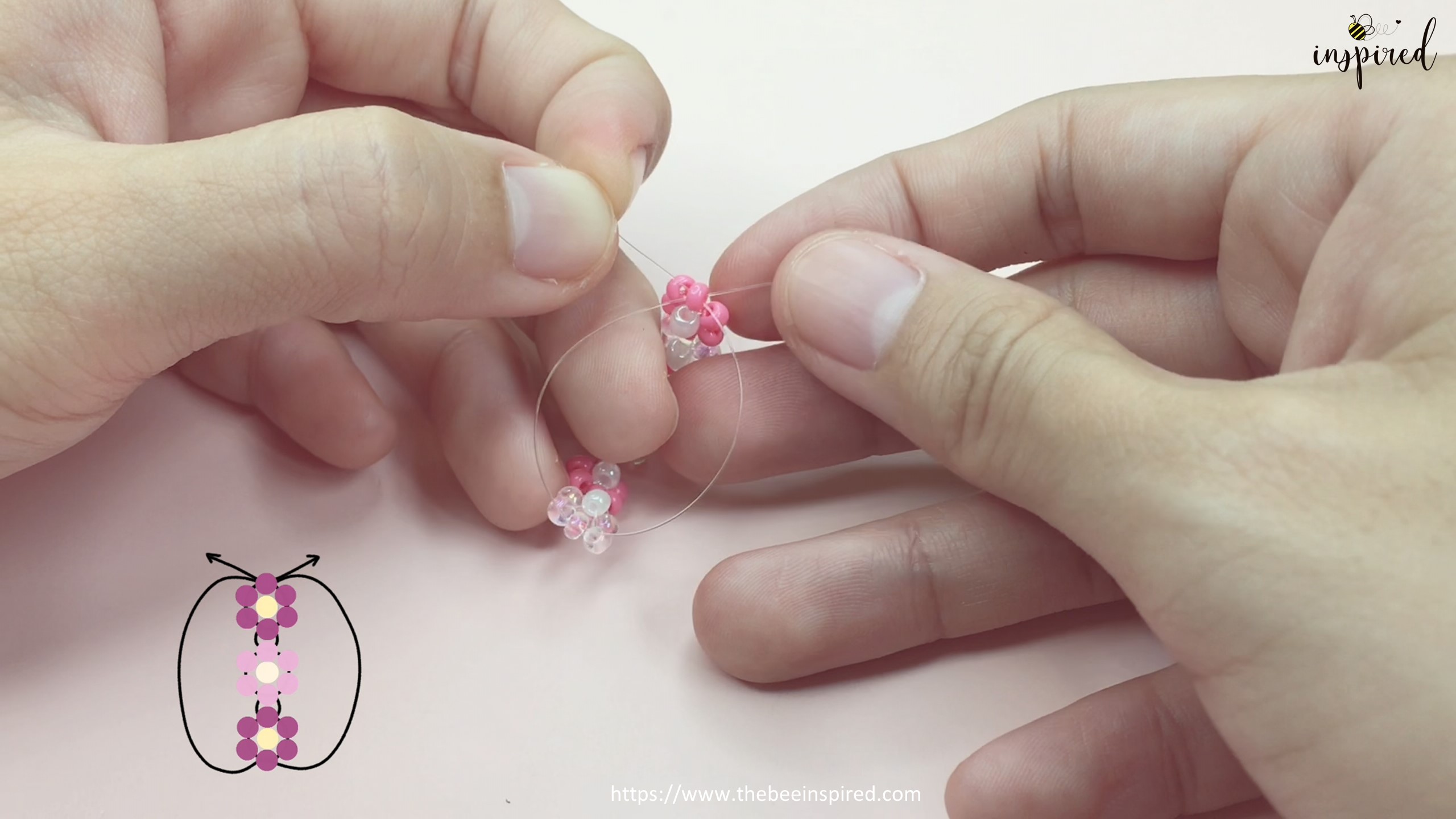 How to Make Daisy Flower Beaded Ring_32