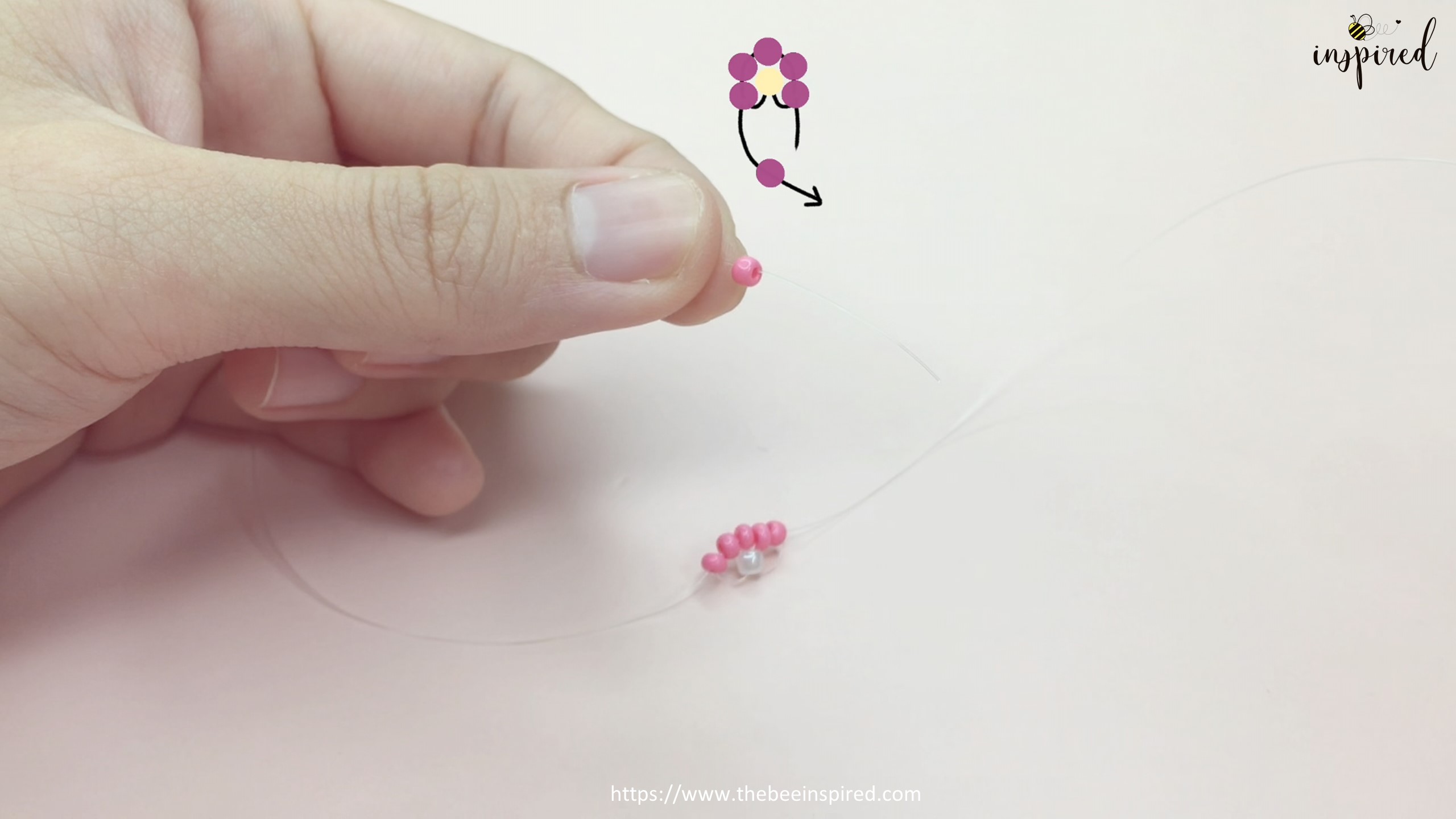 How to Make Daisy Flower Beaded Ring_7