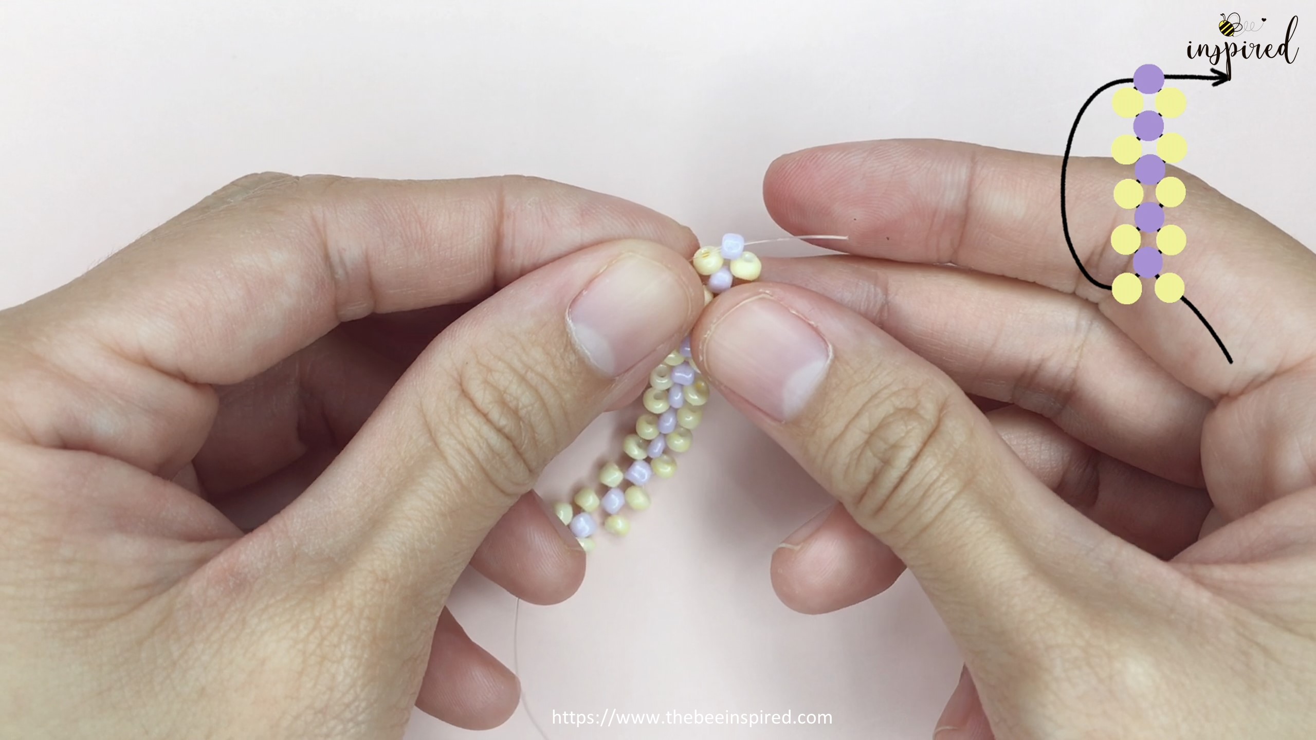 วิธีร้อยแหวนลูกปัดง่ายๆ สไตล์เกาหลี - How to Make Beaded Ring_14