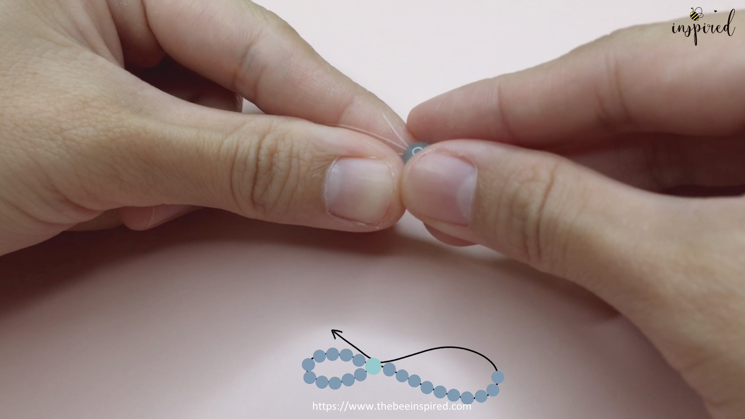 How to Make Bowknot Ribbon Beaded Ring-3_7