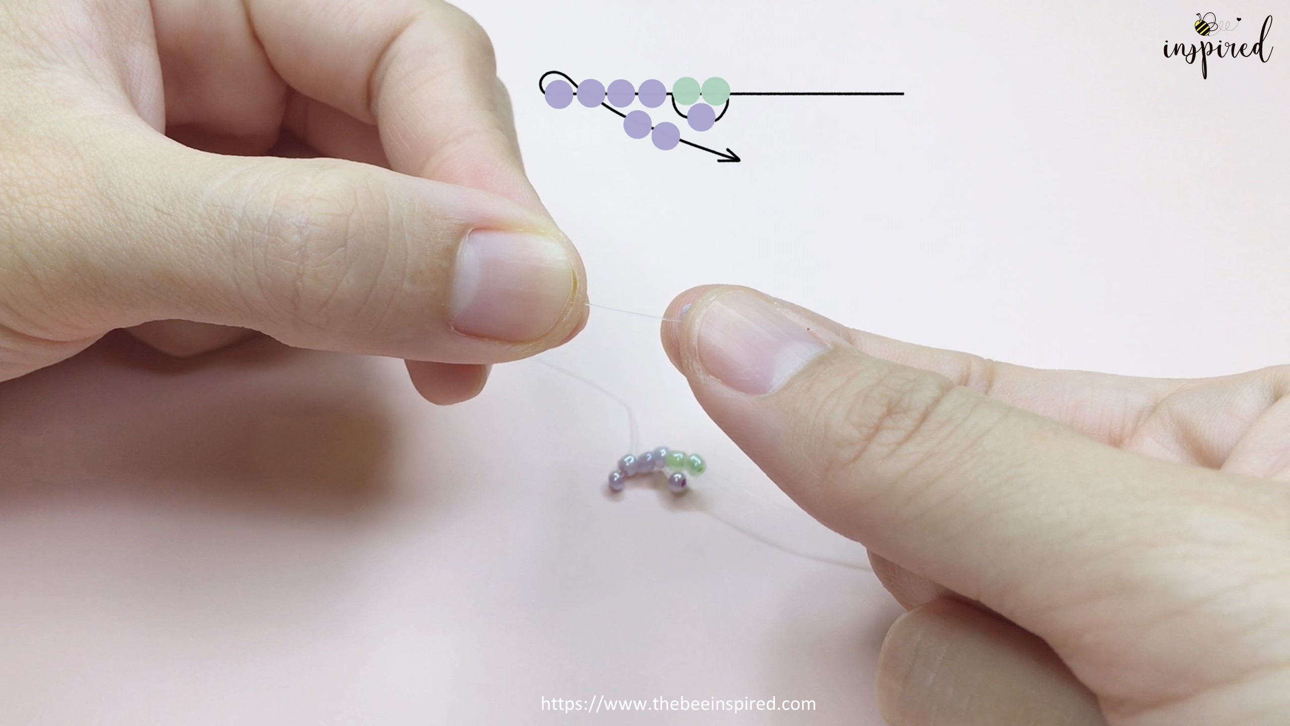 How to Make Grape Beaded Ring_8