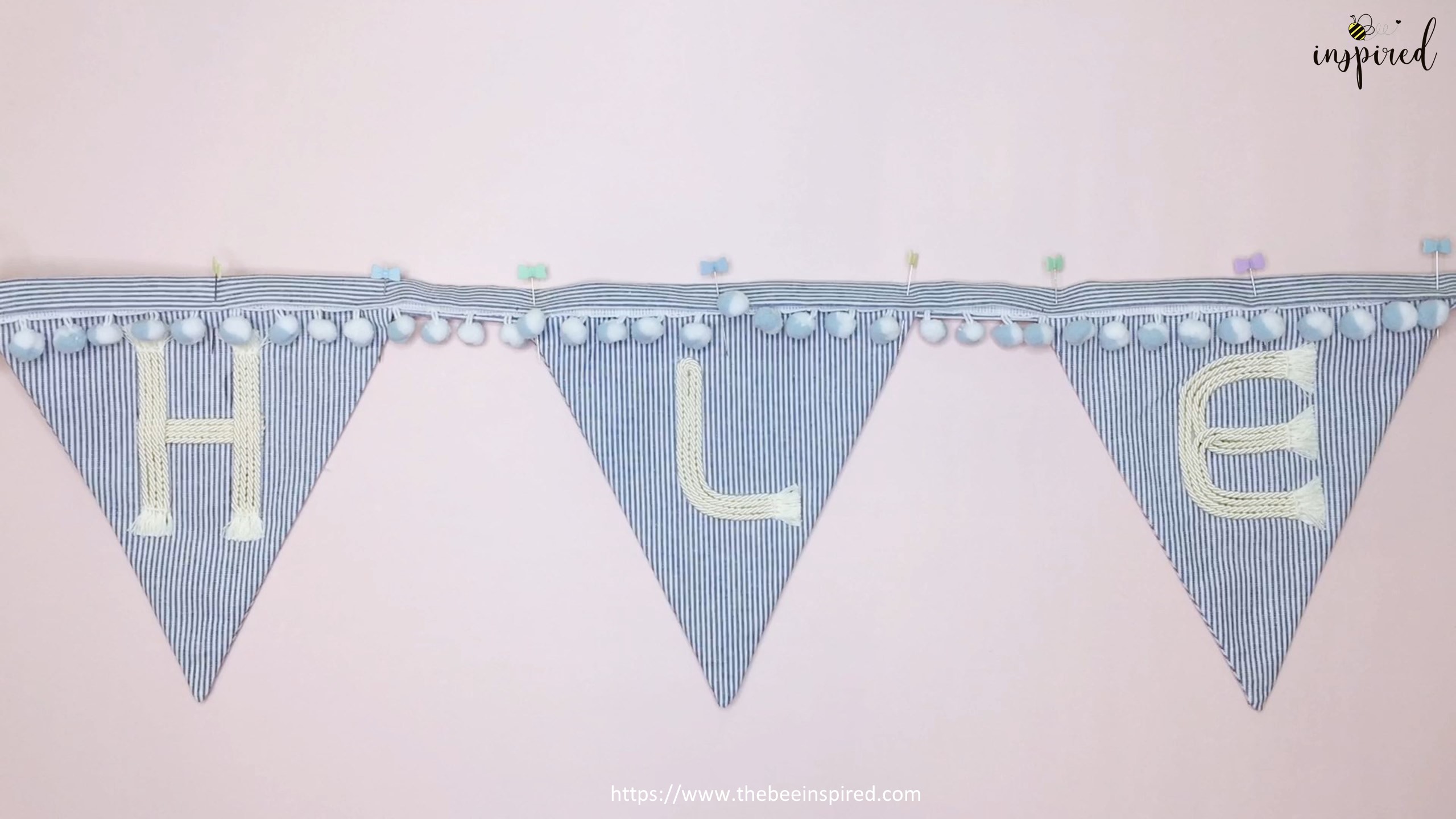 DIY How to Make Name Banner for Room Decor_56