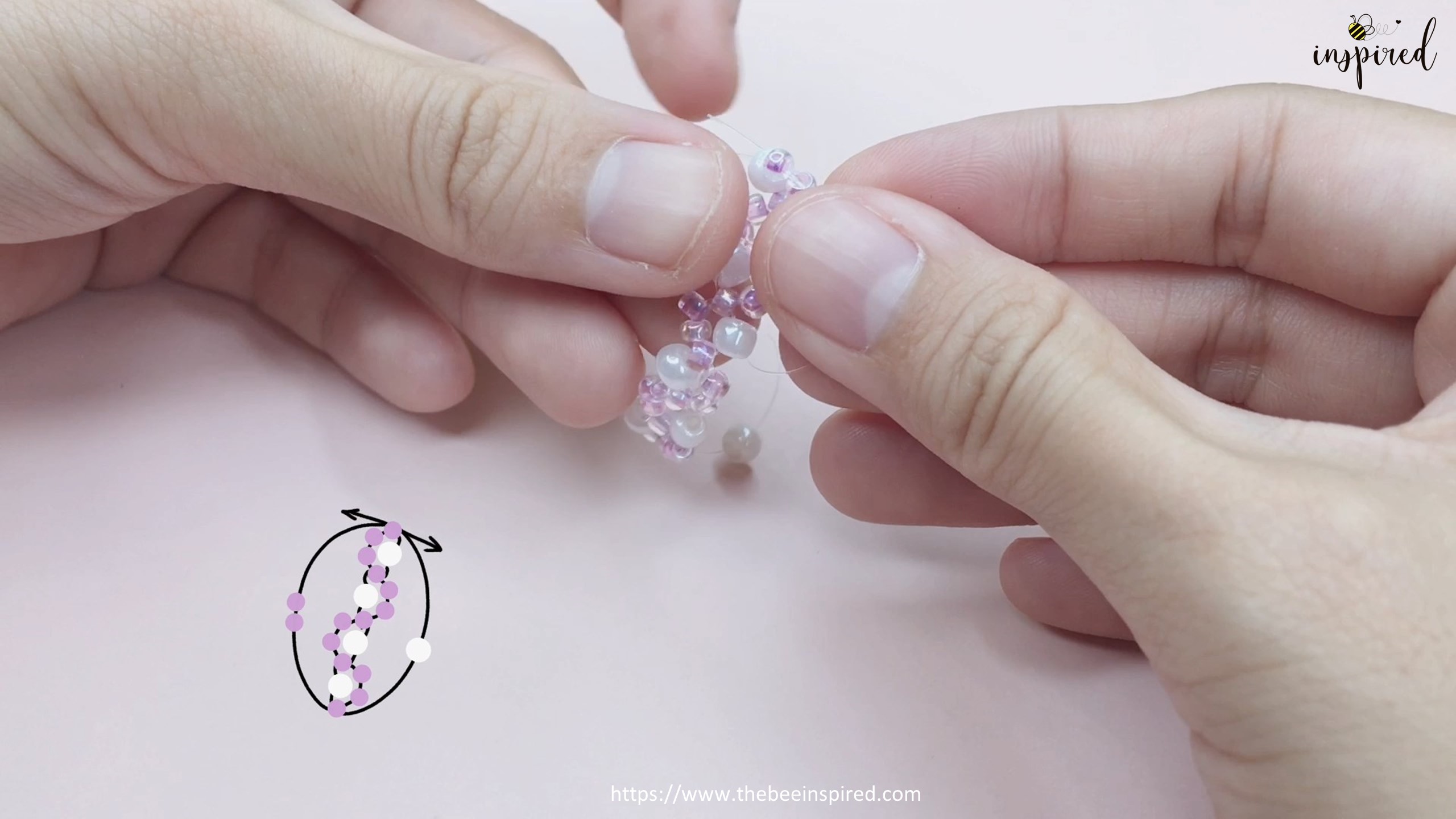 How to Make Curve Beaded Ring_12