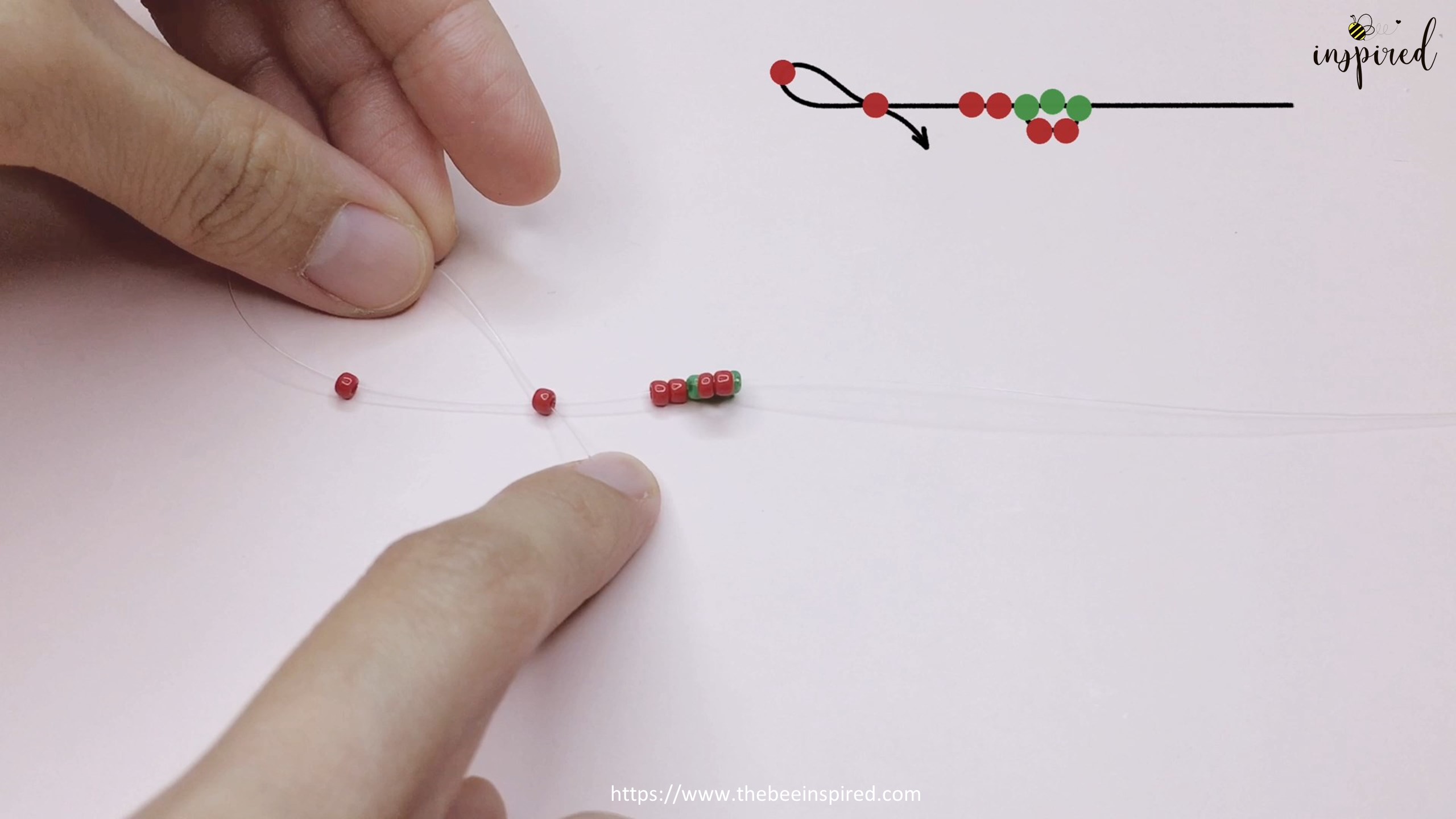 How to Make Strawberry Beaded Ring Type 2_5