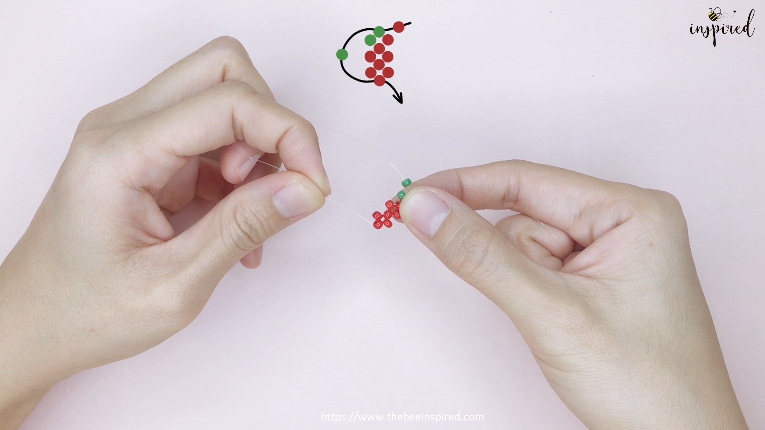 How to Make Strawberry Beaded Ring_10