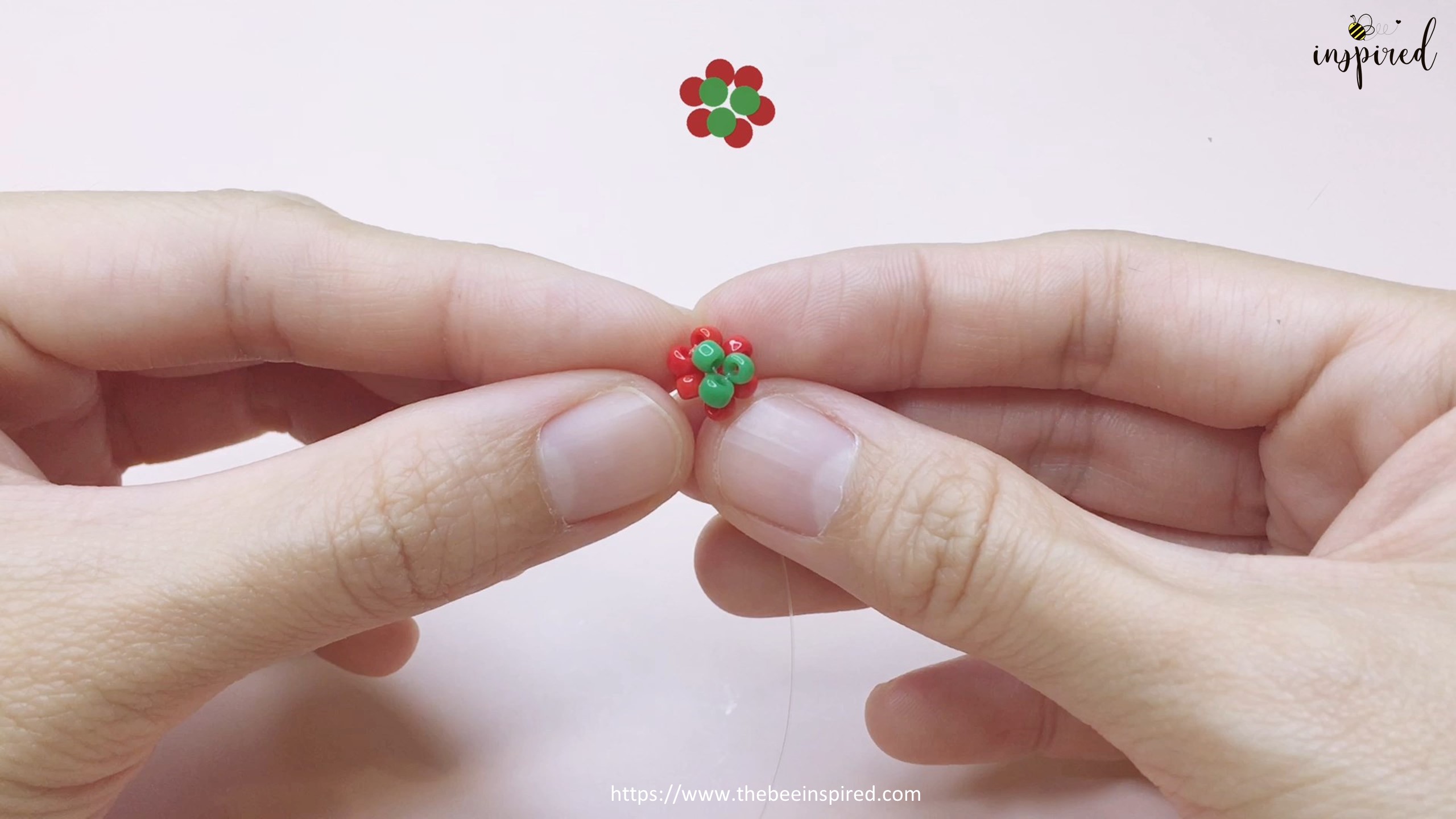 How to Make Strawberry Beaded Ring_15