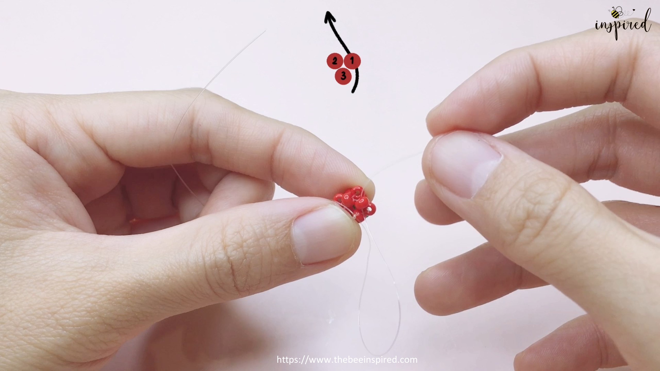 How to Make Strawberry Beaded Ring_17