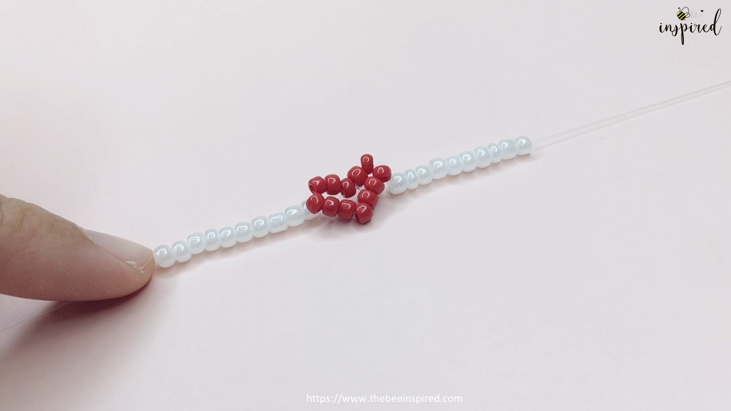 How to Make Heart Beaded Ring_17