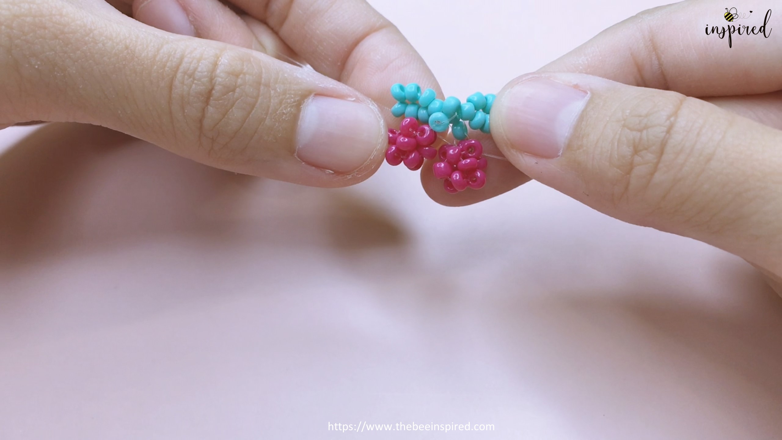 DIY Cherry Beaded Bracelet_44