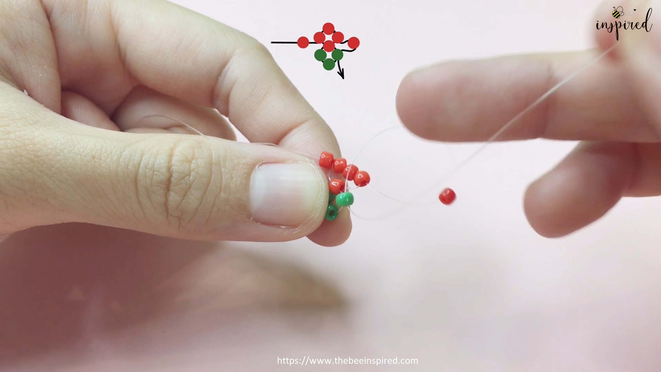 How to Make Strawberry Beaded Ring_11