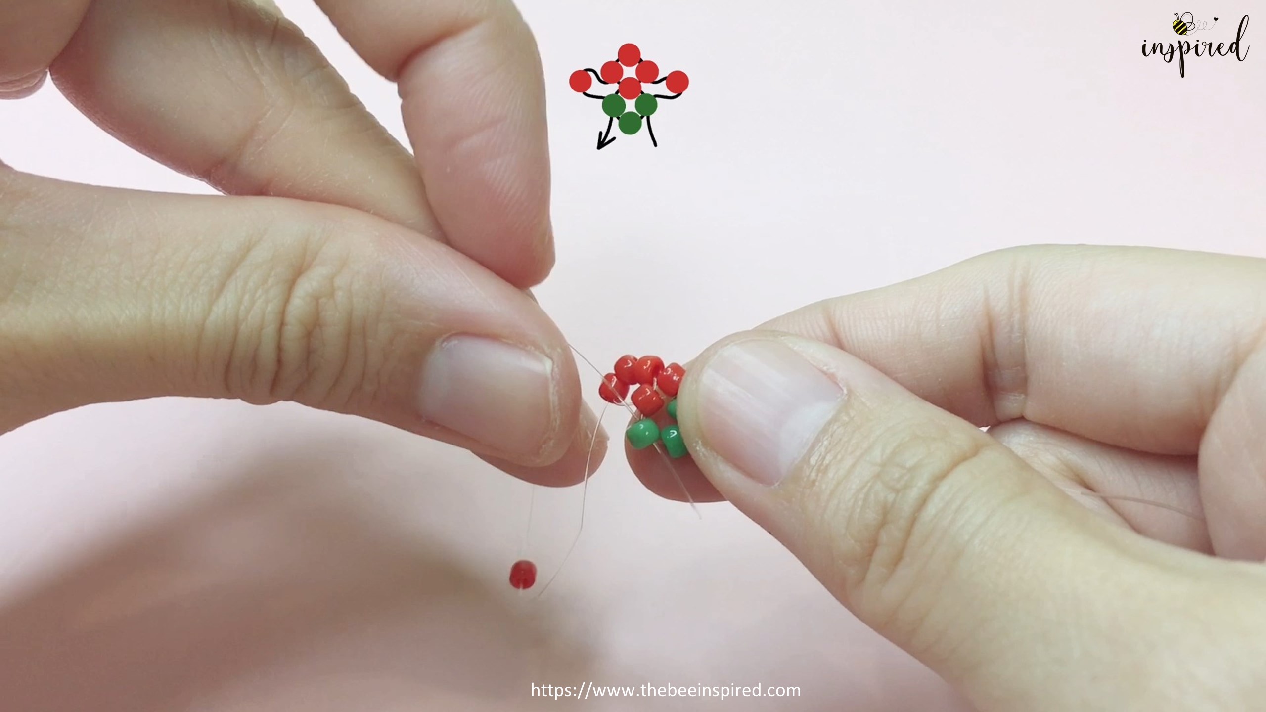 How to Make Strawberry Beaded Ring_12