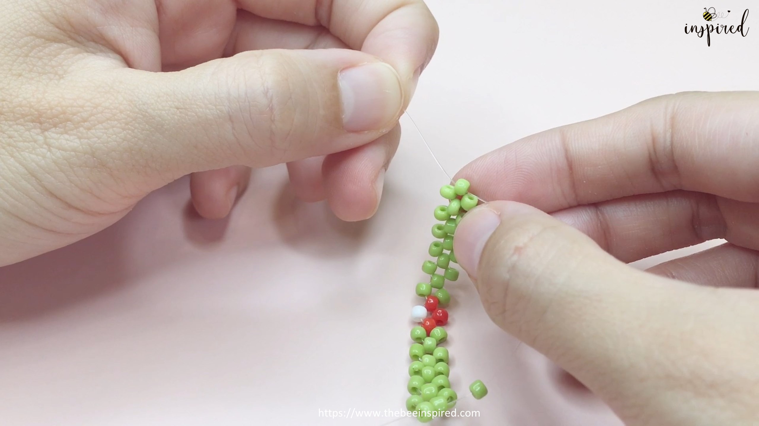 How to Make Mushroom Beaded Ring_23